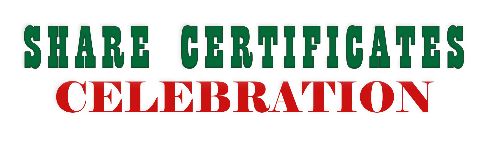 sHARE cERTIFICATE cELEBRATION